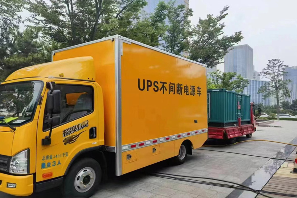 大城发电机租赁施工现场