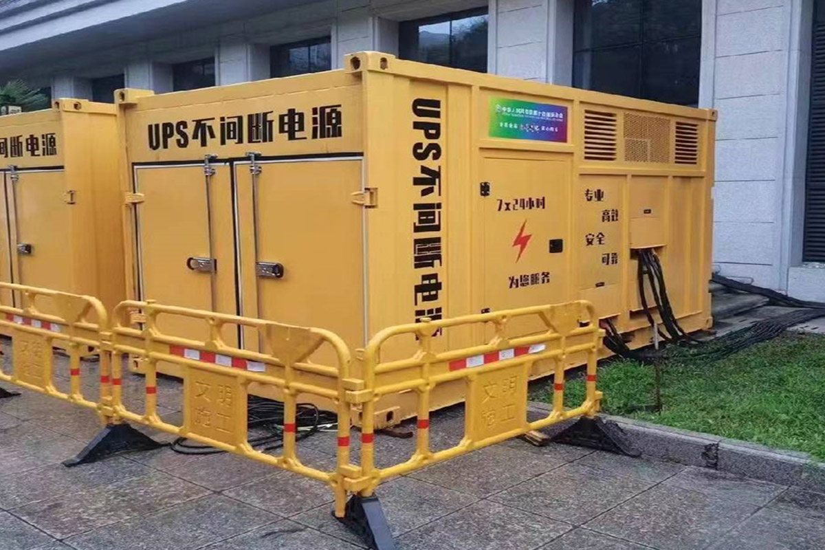 大城发电机租赁施工现场
