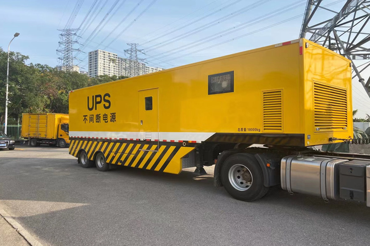 大城发电机租赁施工现场